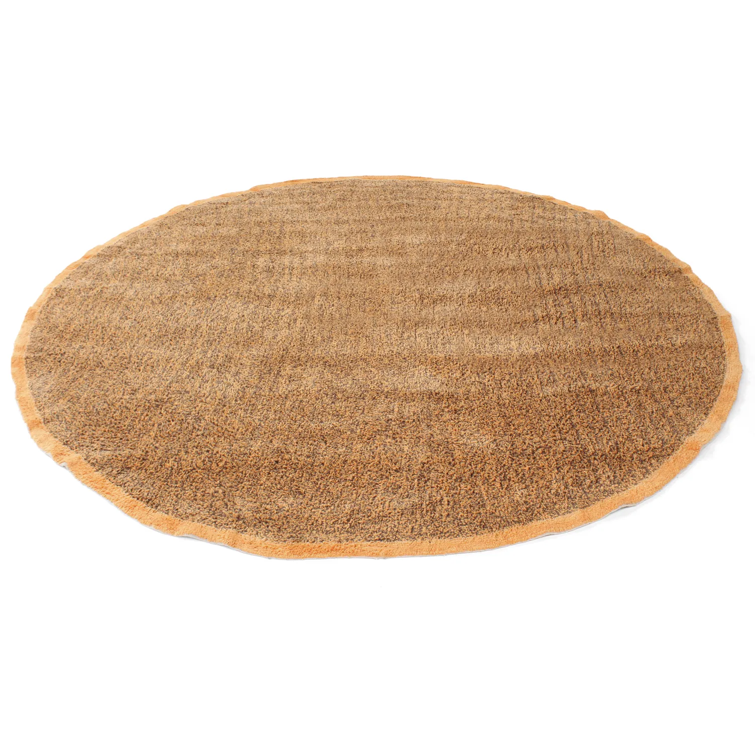 Okrągły dywan - Celina Natural Cotton Shaggy (brązowy/pomarańczowy)