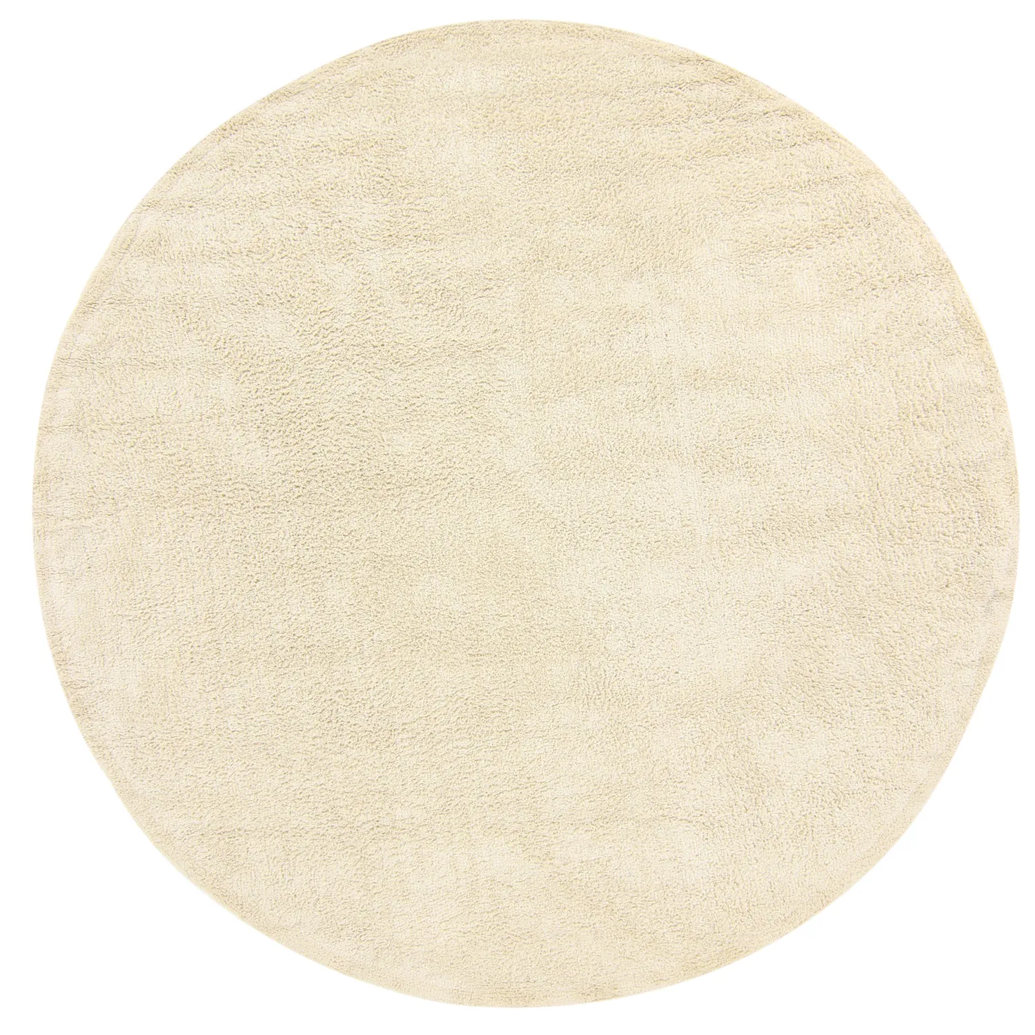 Okrągły dywan - Celina Natural Cotton Shaggy (złamana biel/beż)