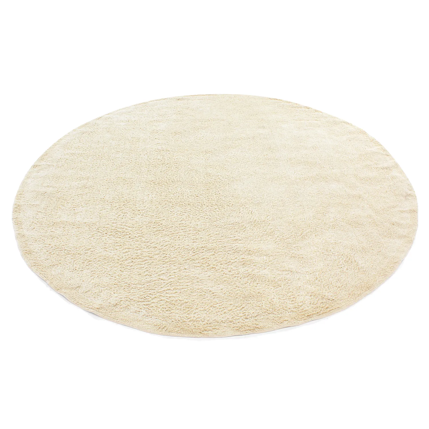 Okrągły dywan - Celina Natural Cotton Shaggy (złamana biel/beż)