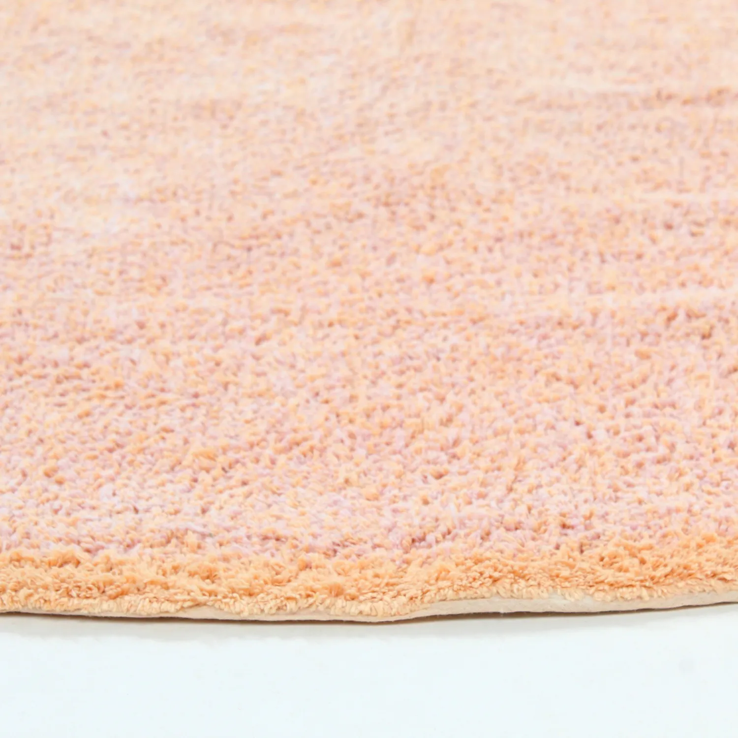 Okrągły dywan - Celina Natural Cotton Shaggy (różowy/beżowy)