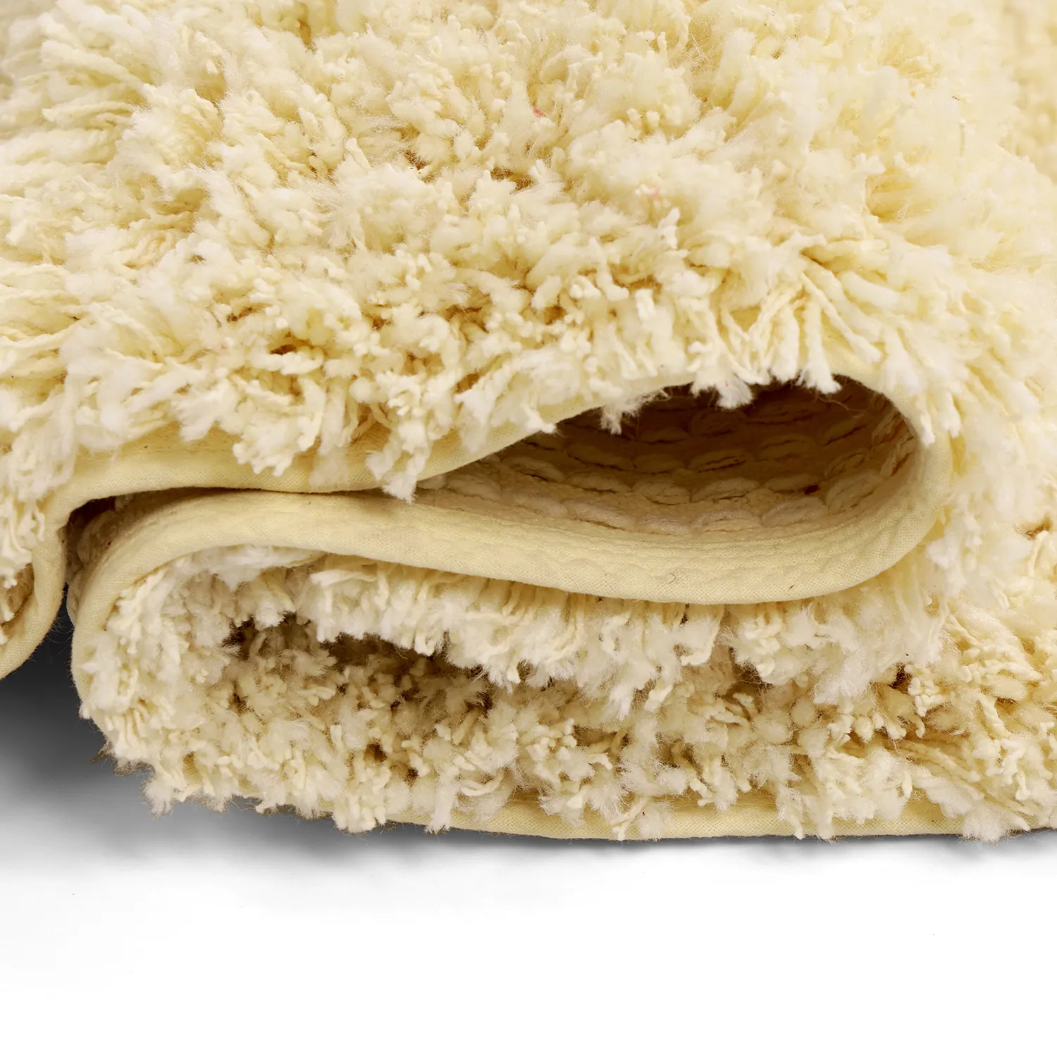 Dywany shaggy - Combarro Solid Cotton Shaggy (jasnożółty)