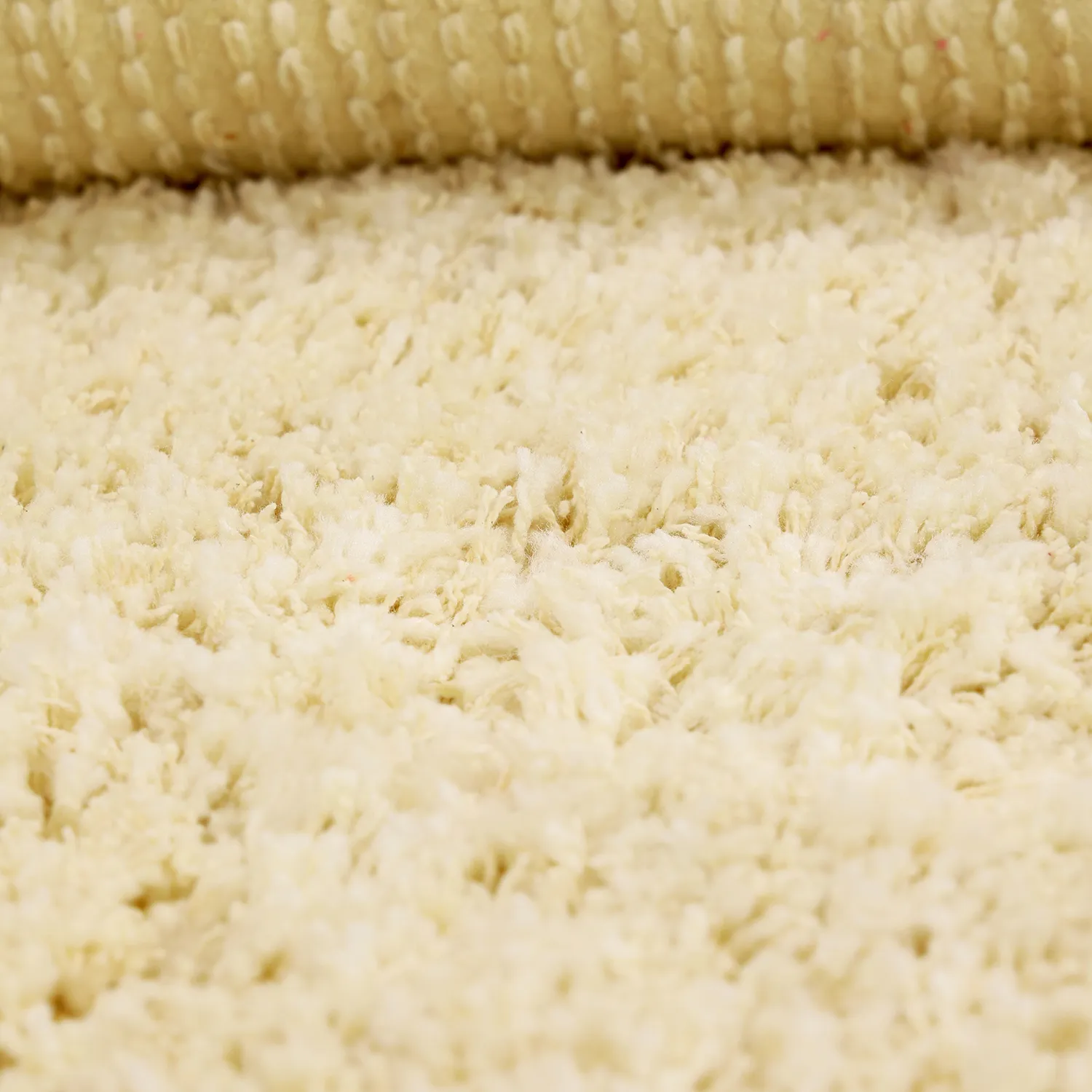 Dywany shaggy - Combarro Solid Cotton Shaggy (jasnożółty)