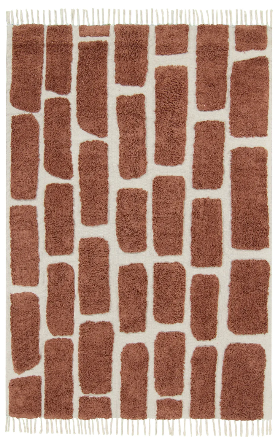 Dywany shaggy - Cyrus Natural Cotton Shaggy (brązowy)