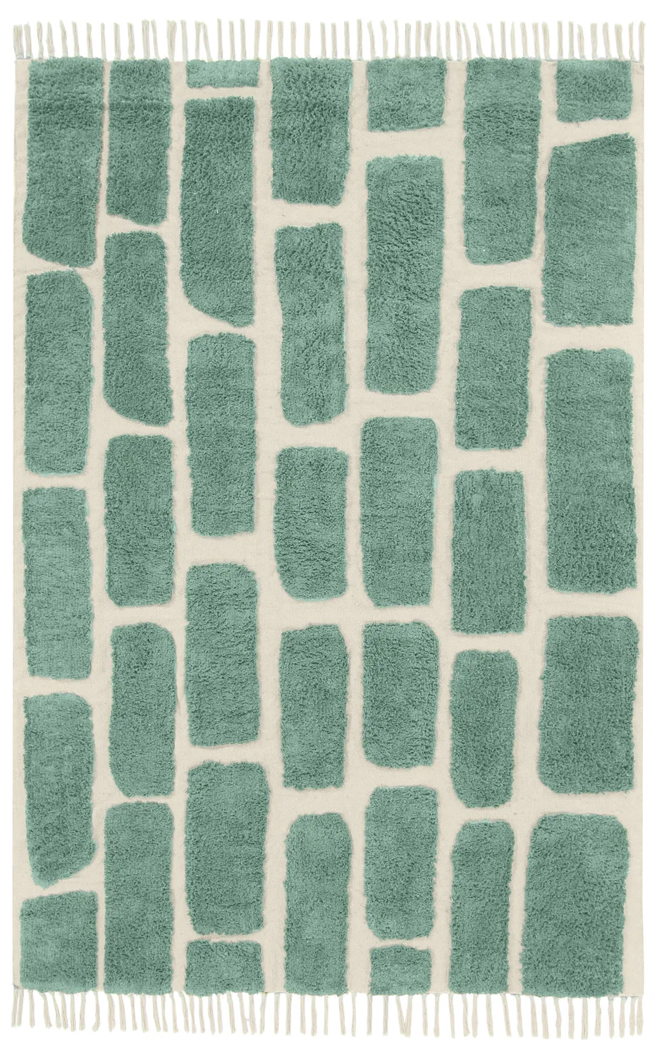 Dywany shaggy - Cyrus Natural Cotton Shaggy (zielony)