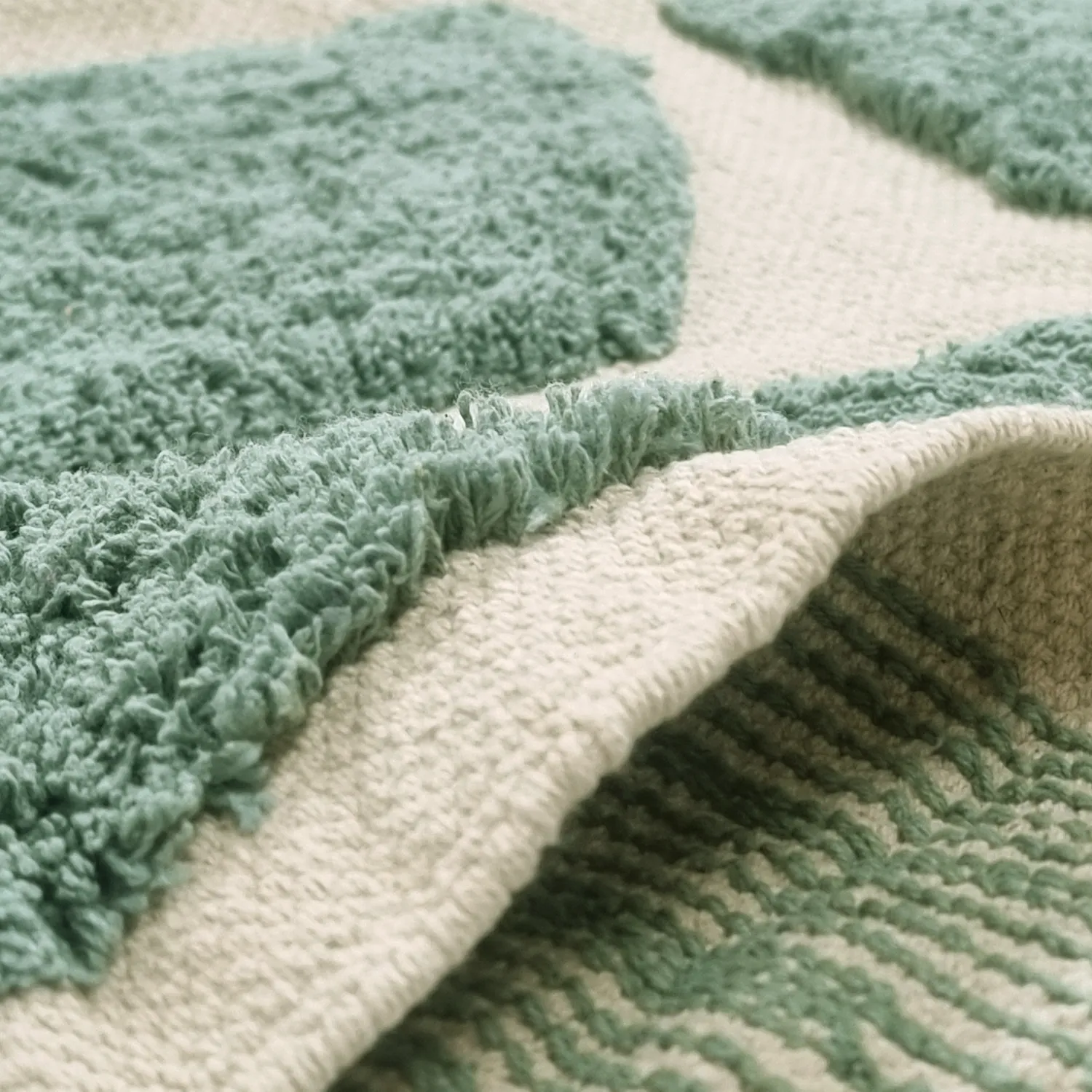 Dywany shaggy - Cyrus Natural Cotton Shaggy (zielony)