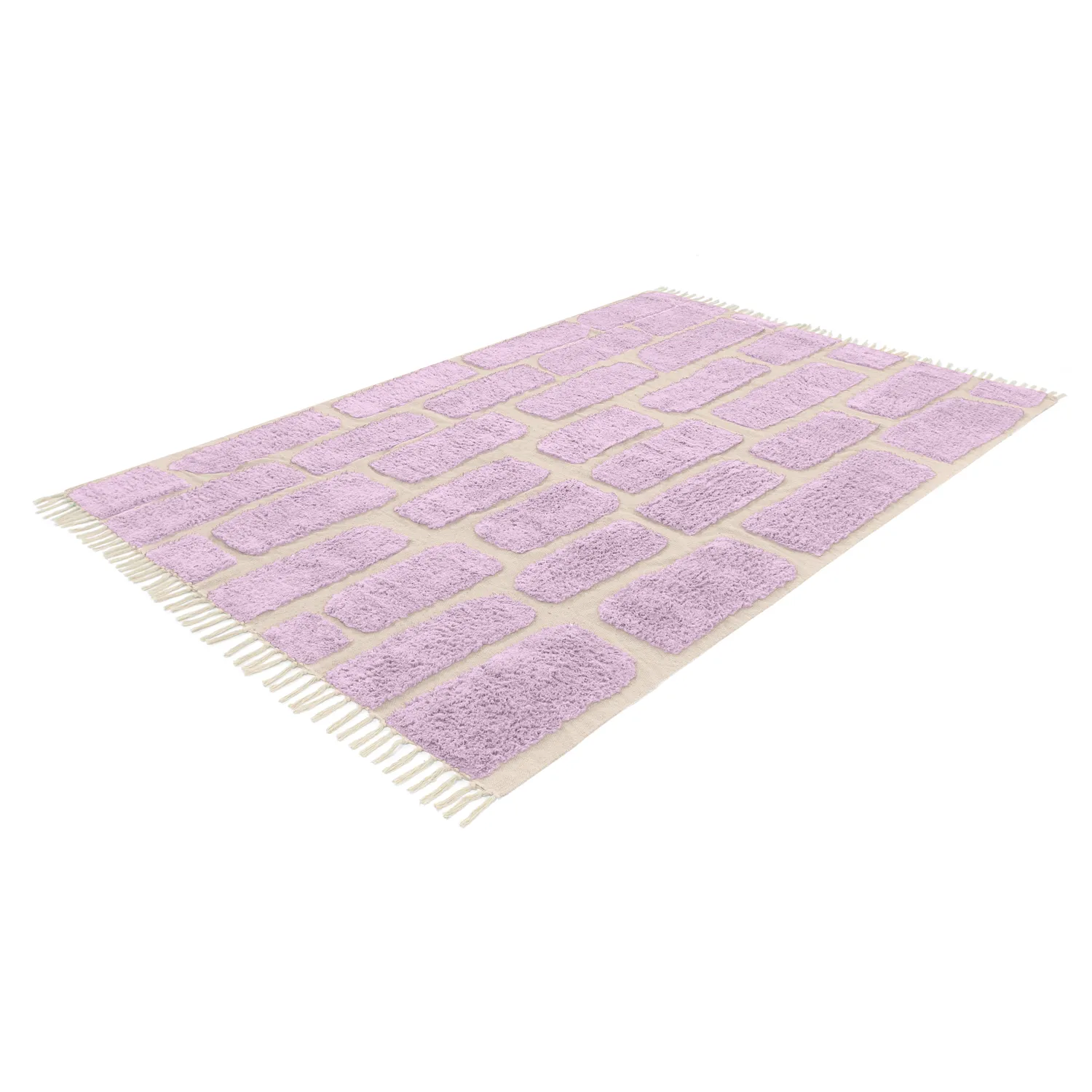 Dywany shaggy - Cyrus Natural Cotton Shaggy (fioletowy)