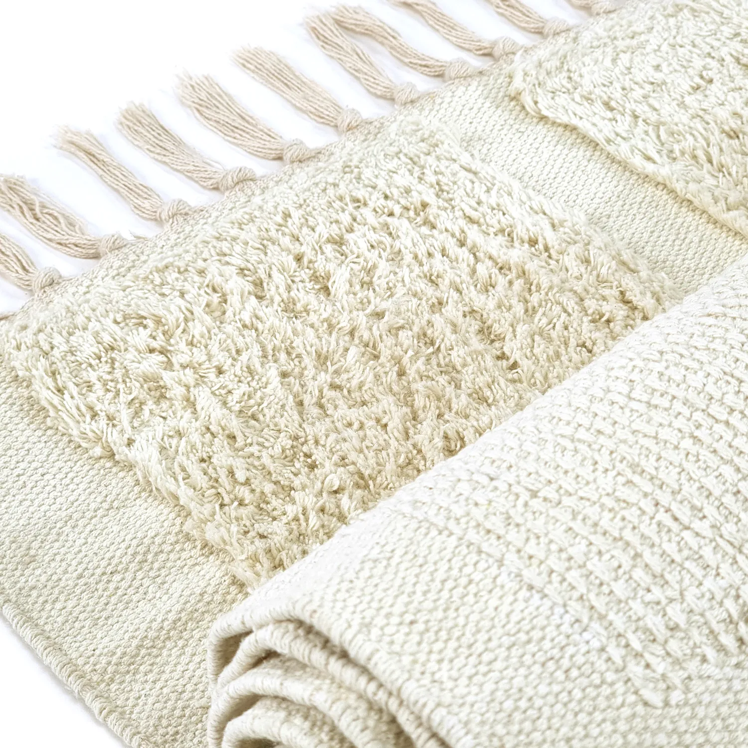 Dywany shaggy - Cyrus Natural Cotton Shaggy (białawy)