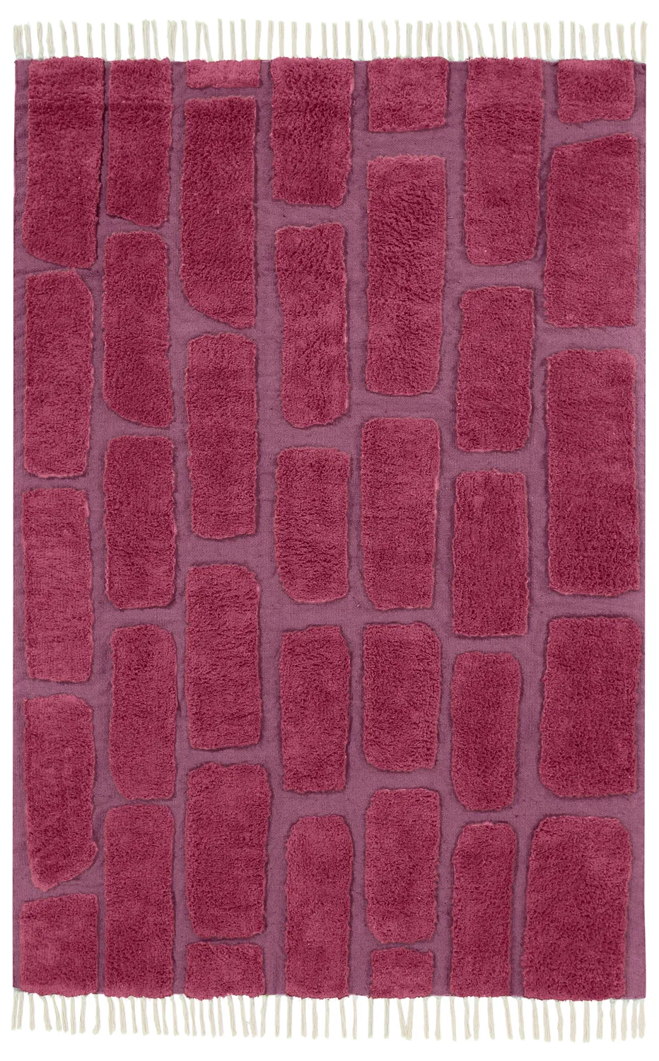Dywany shaggy - Cyrus Natural Cotton Shaggy (czerwony)