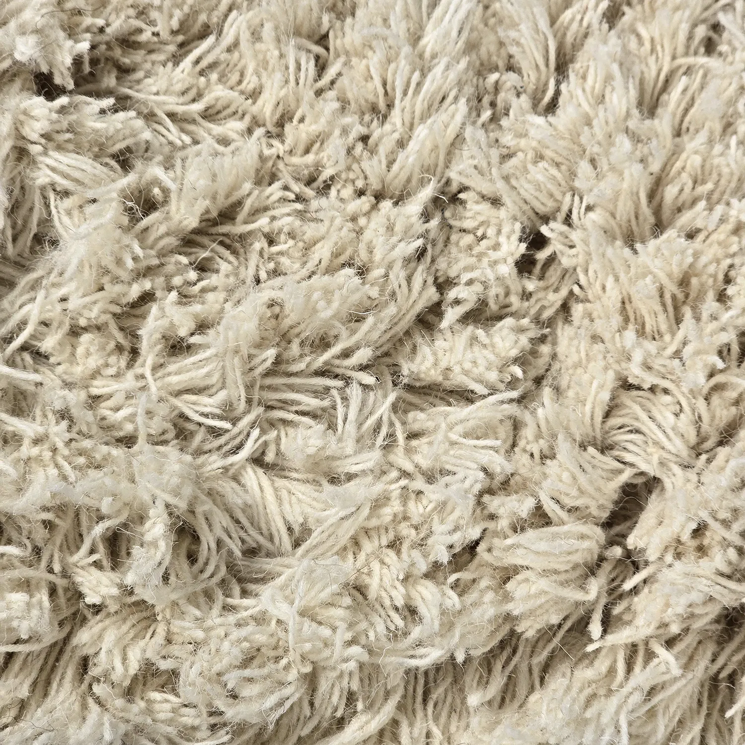 Dywany shaggy - Fassale Hand Woven Wool Shaggy (krem)