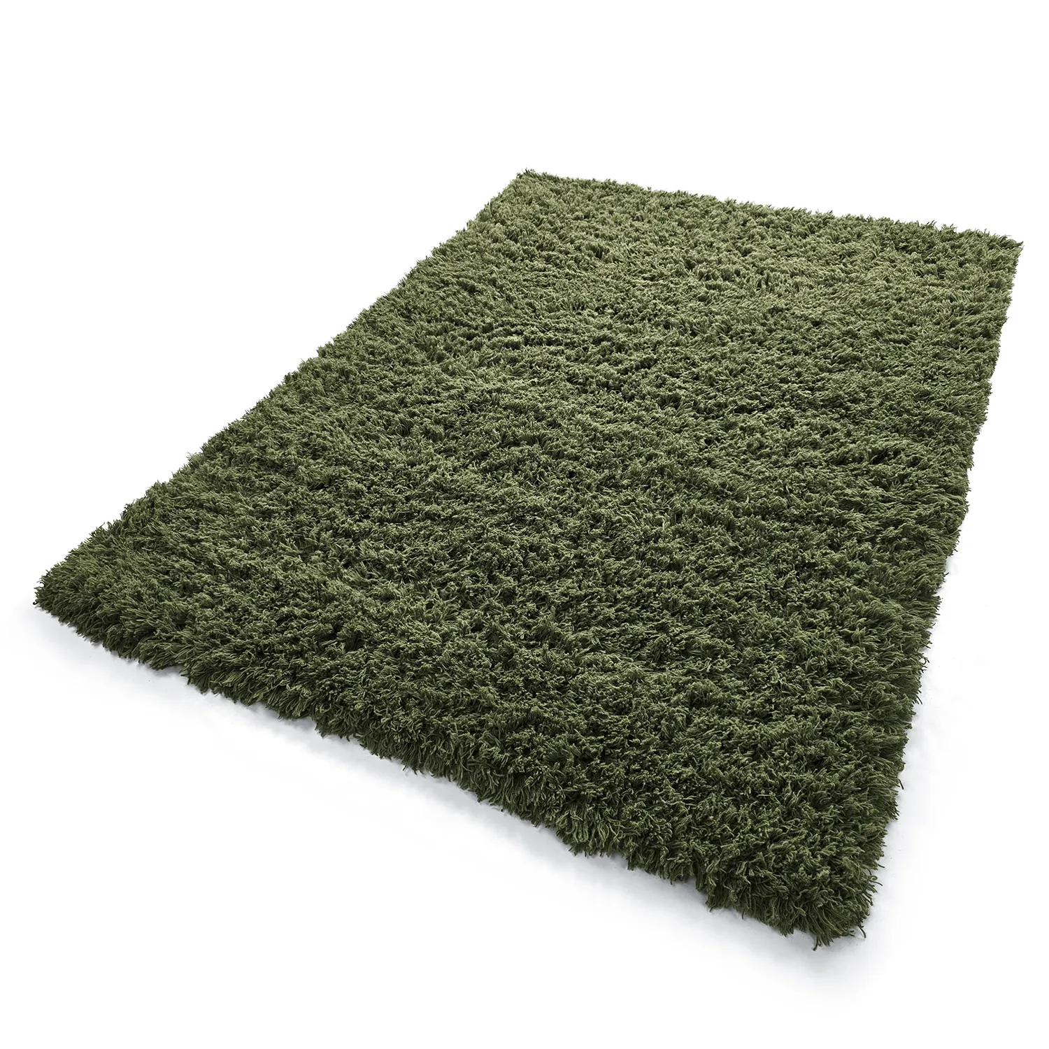 Dywany shaggy - Fassale Hand Woven Wool Shaggy (zieleń mchu)