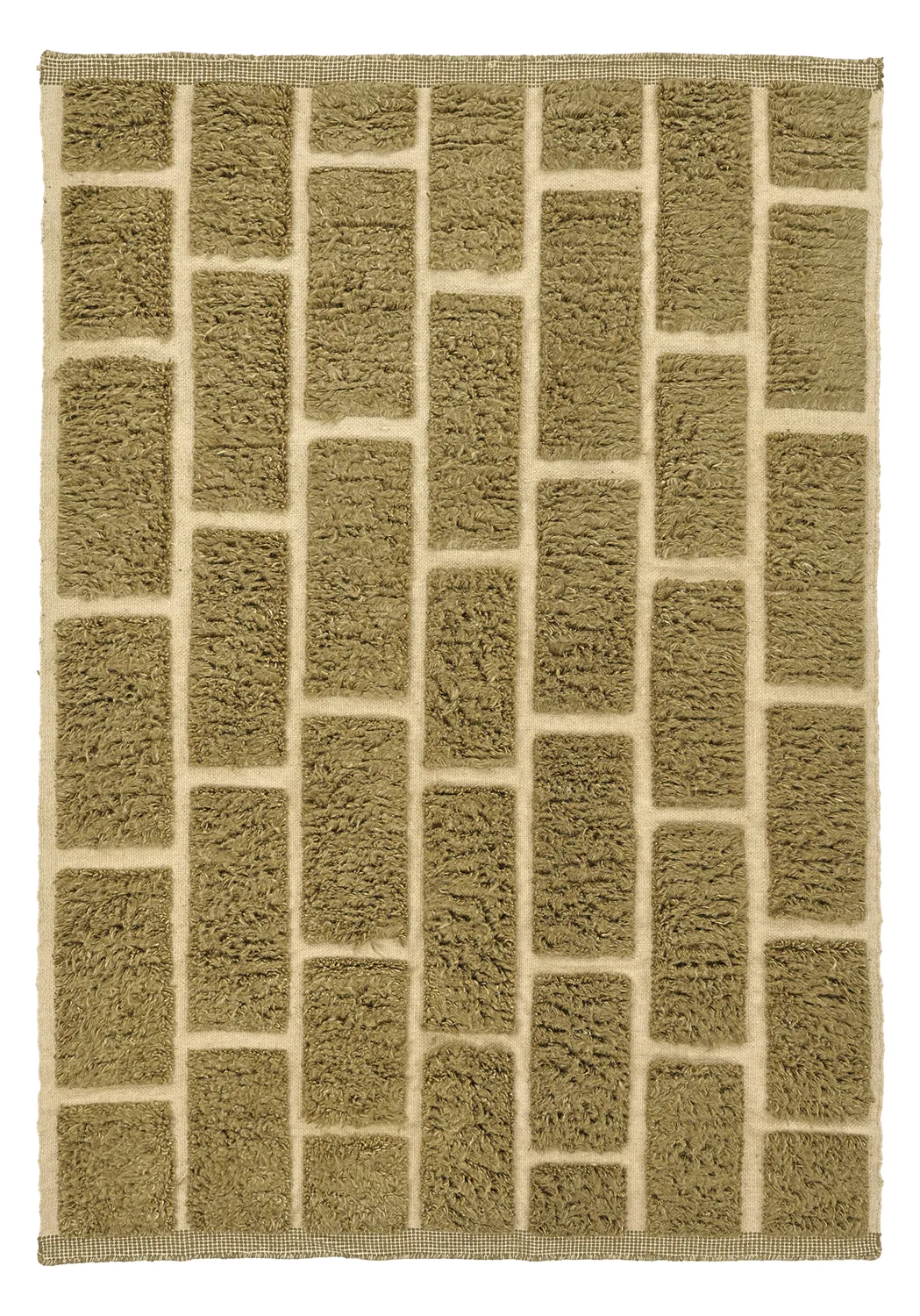 Dywany shaggy - Leknes Hand Woven Wool Shaggy (zielony)