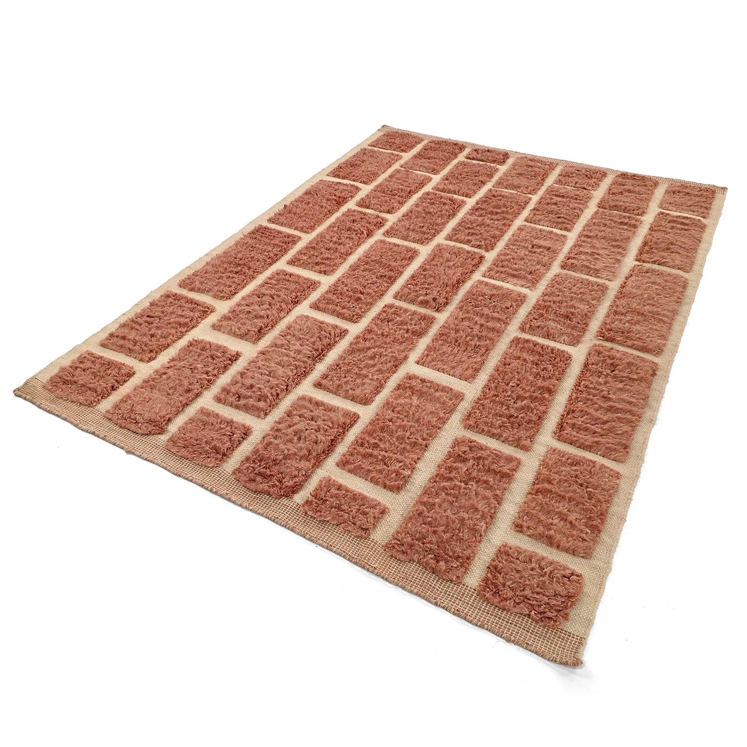 Dywany shaggy - Leknes Hand Woven Wool Shaggy (terakota)