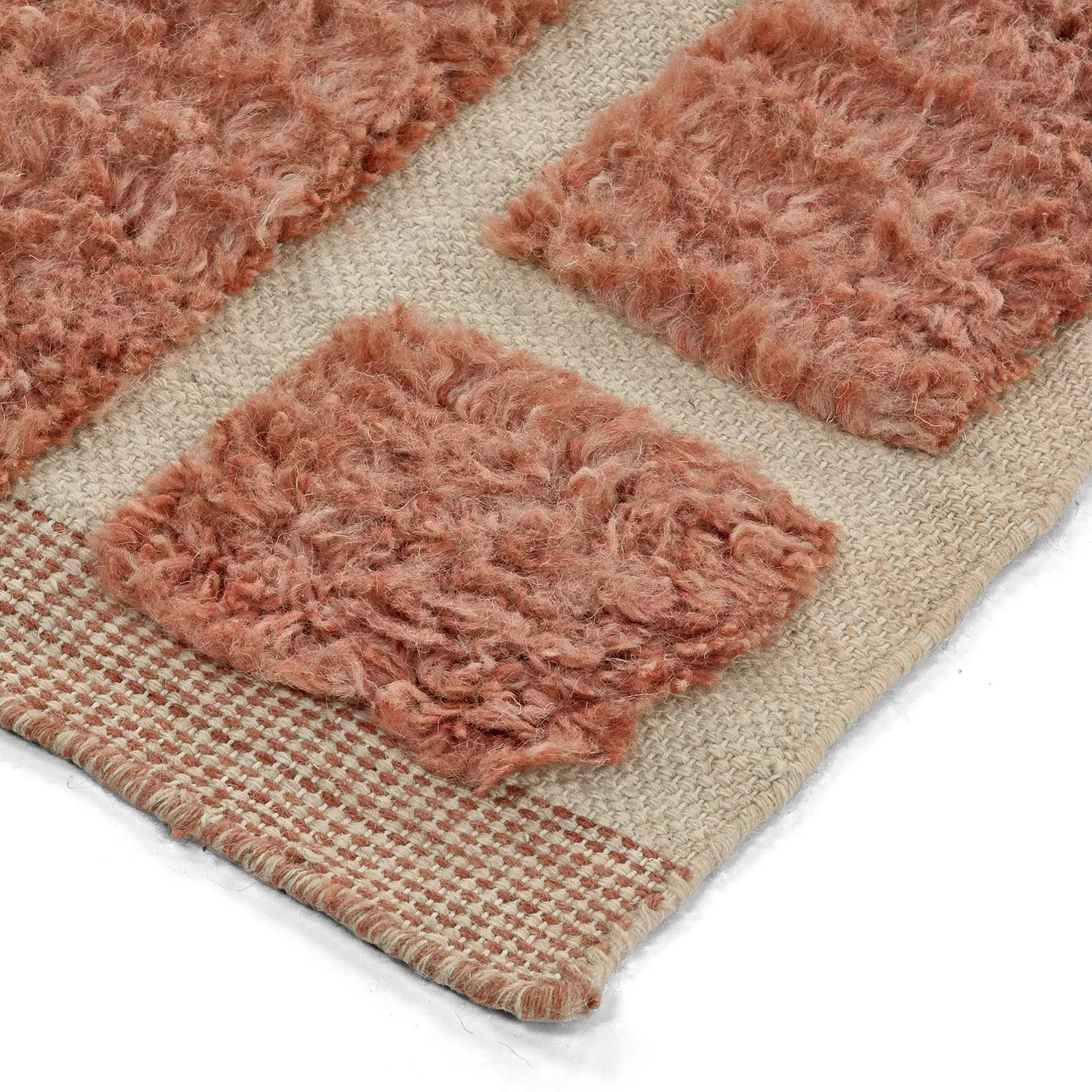 Dywany shaggy - Leknes Hand Woven Wool Shaggy (terakota)