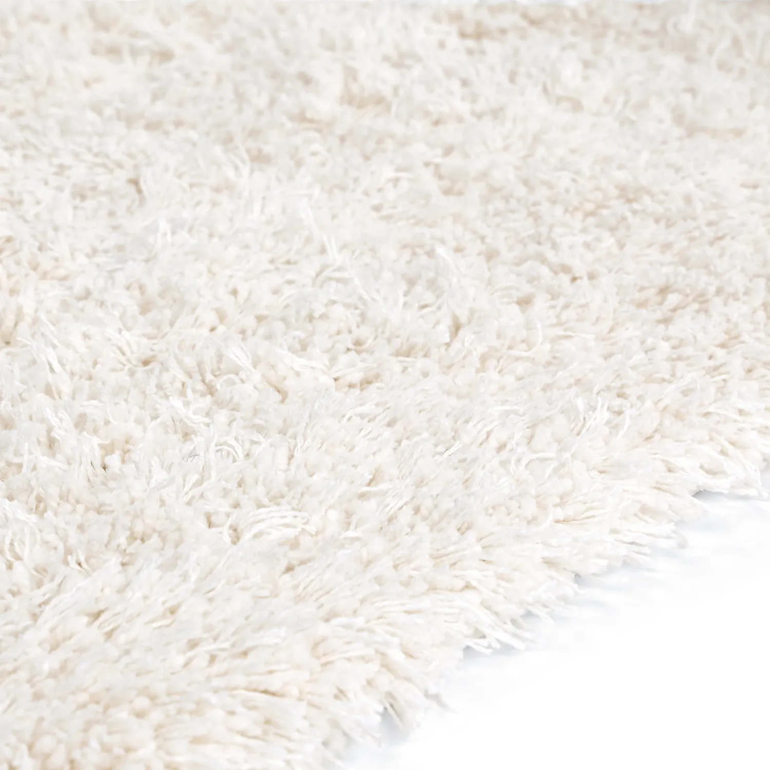 Dywany shaggy - Lindos Natural Cotton Shaggy (biały)