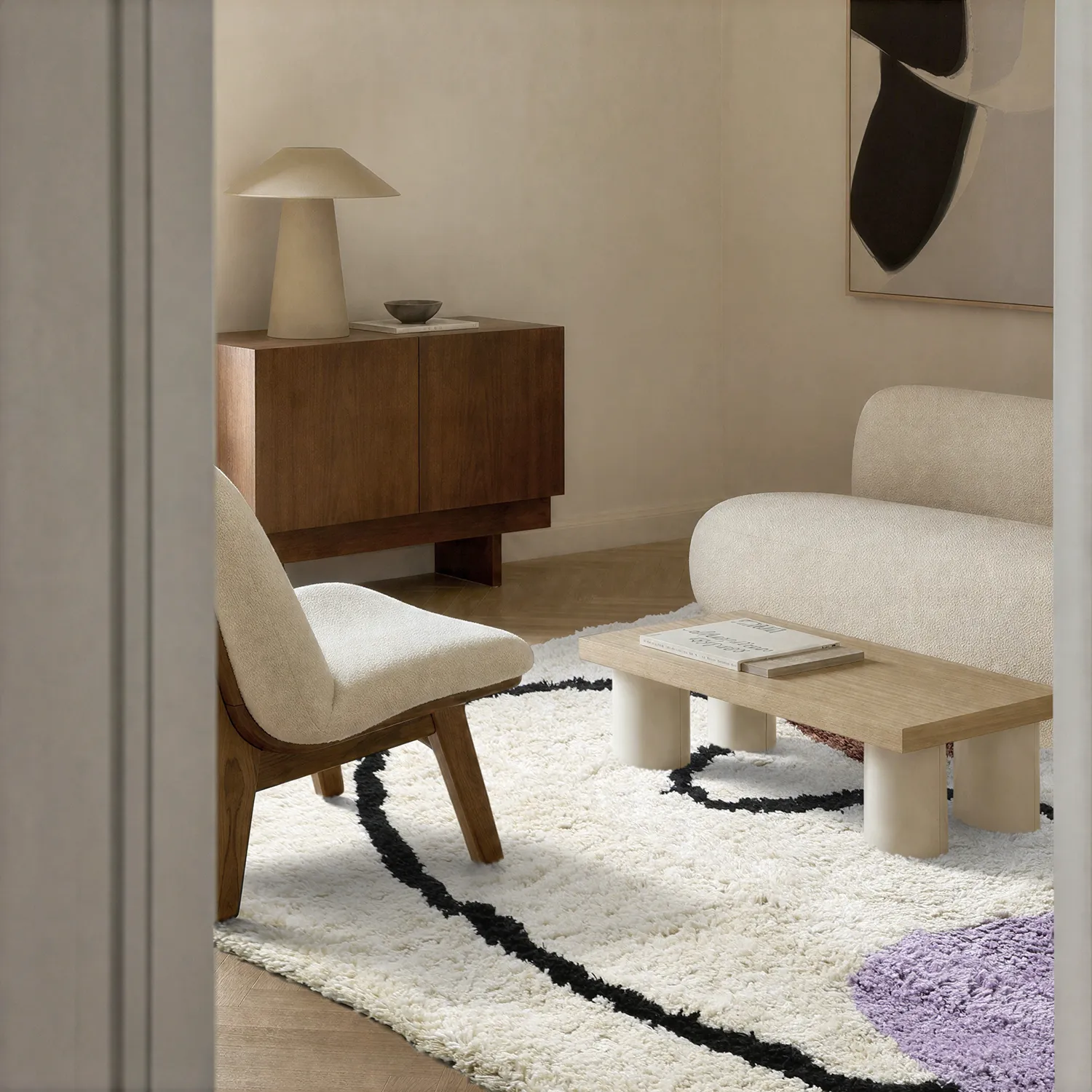 Dywany shaggy - Naousa Natural Cotton Shaggy (wielokolorowy)