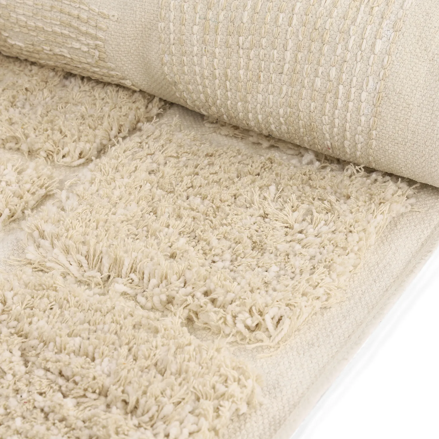 Dywany shaggy - Otranto Natural Cotton Shaggy (białawy)