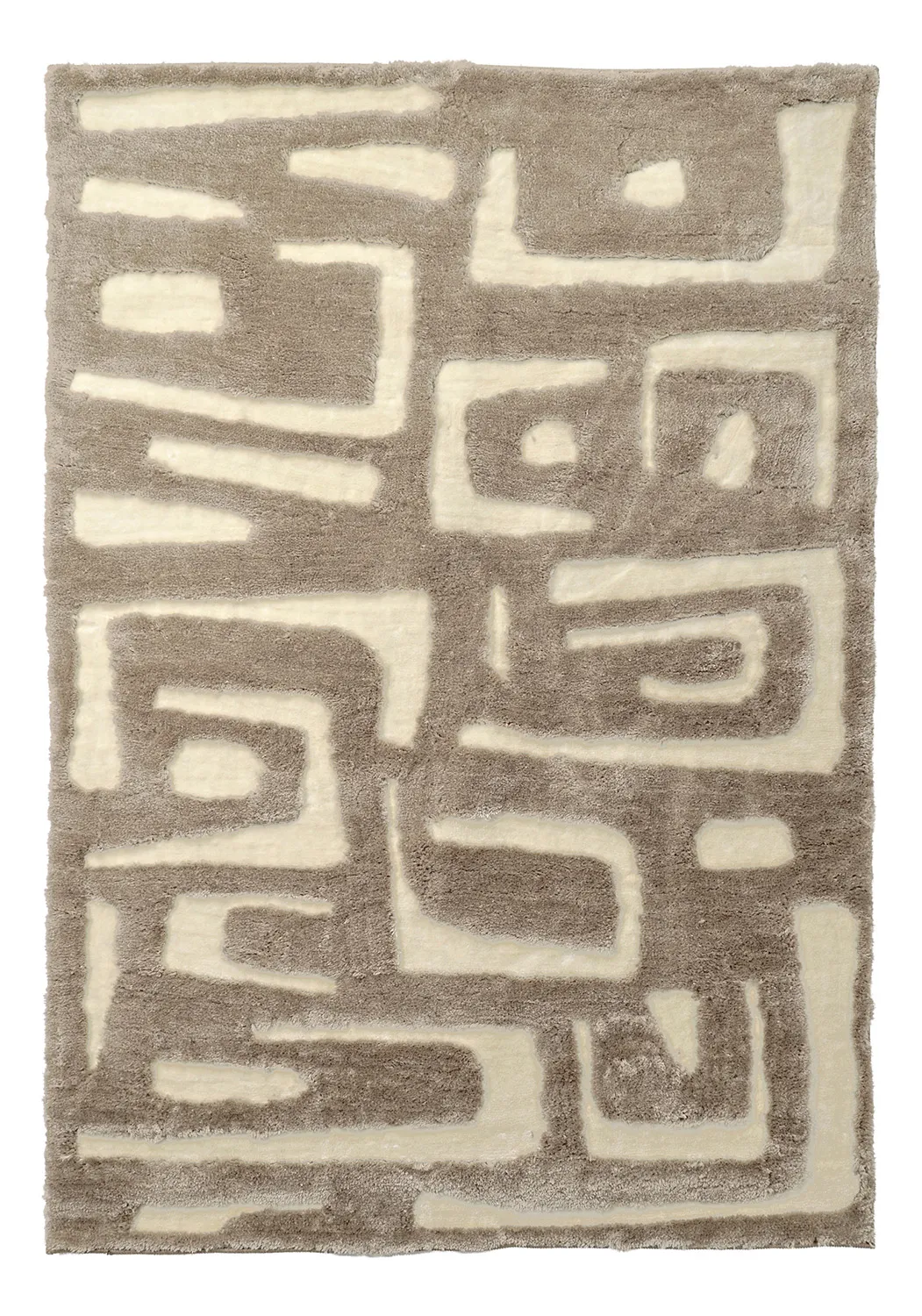 Dywany shaggy - Palmyra (beżowy/biały)