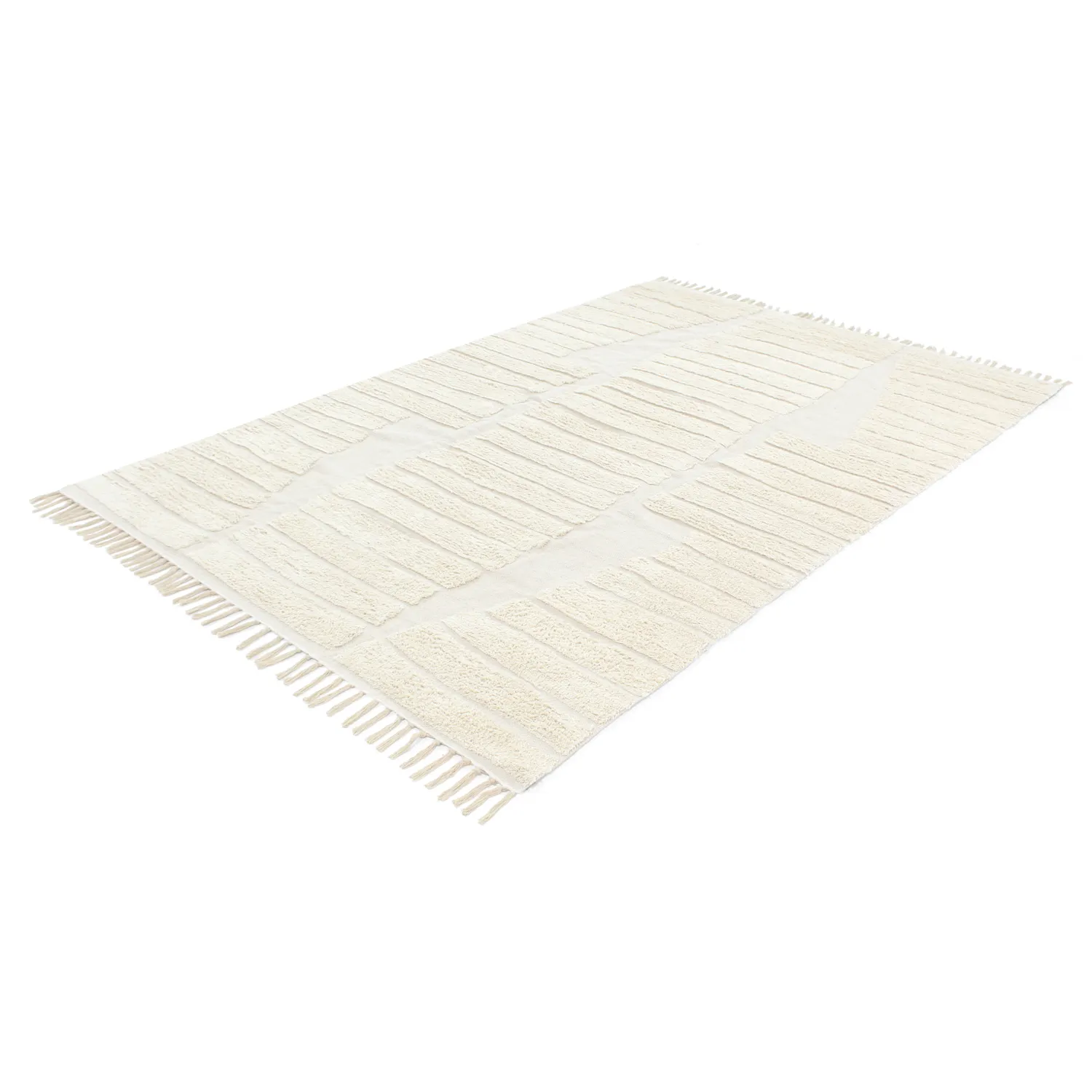 Dywany shaggy - Rani Natural Cotton Shaggy (białawy)