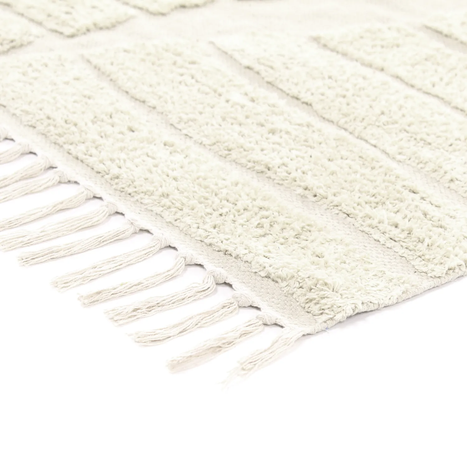 Dywany shaggy - Rani Natural Cotton Shaggy (białawy)