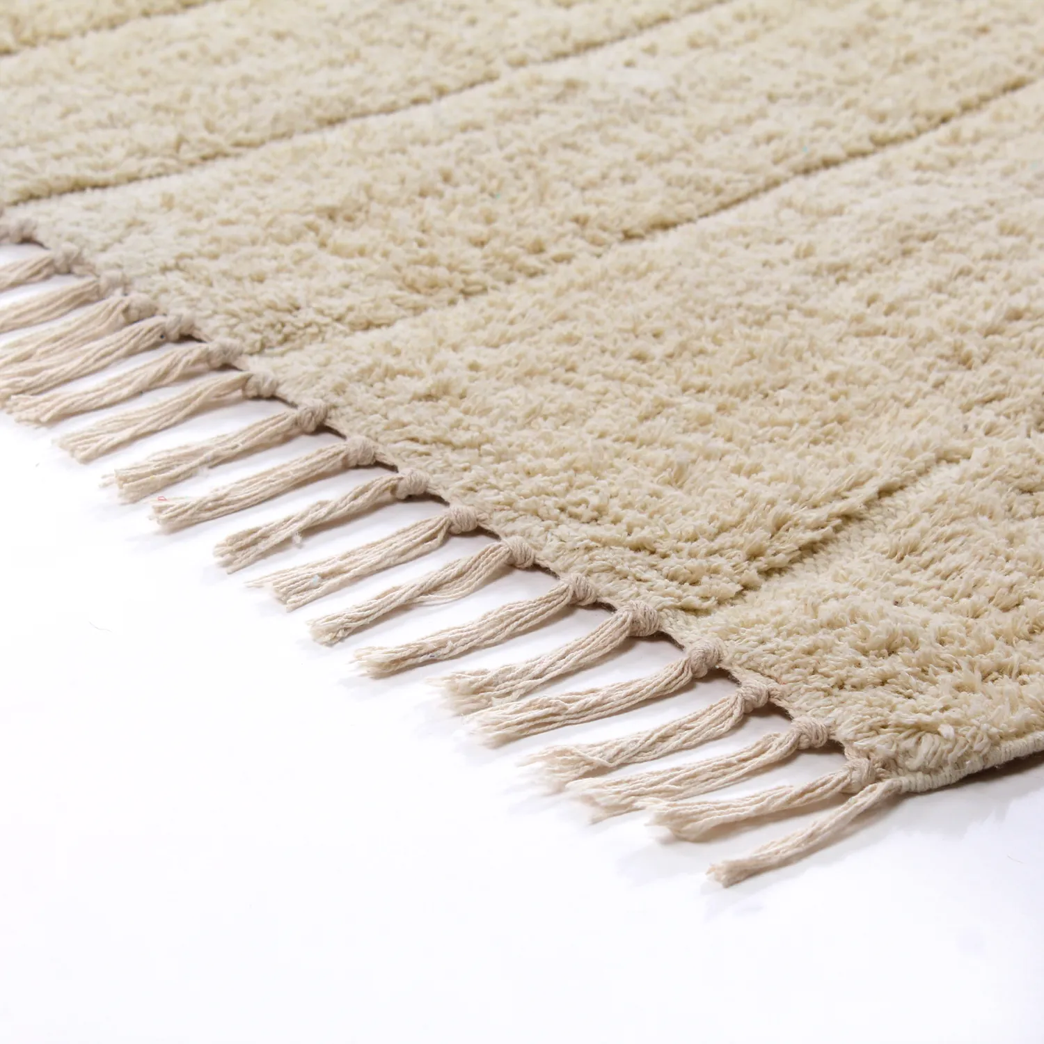 Dywany shaggy - Sivia Natural Cotton Shaggy (beżowy)
