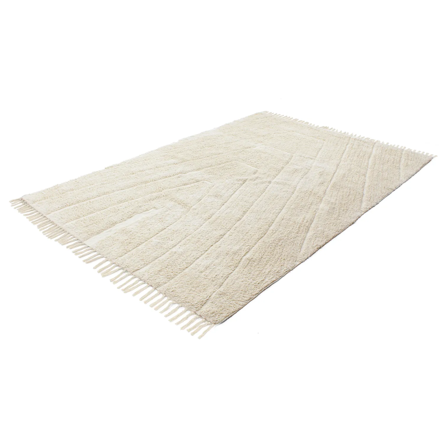 Dywany shaggy - Sivia Natural Cotton Shaggy (białawy)
