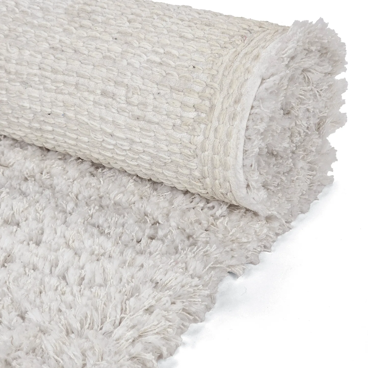 Dywany shaggy - Combarro Solid Cotton Shaggy (krem)