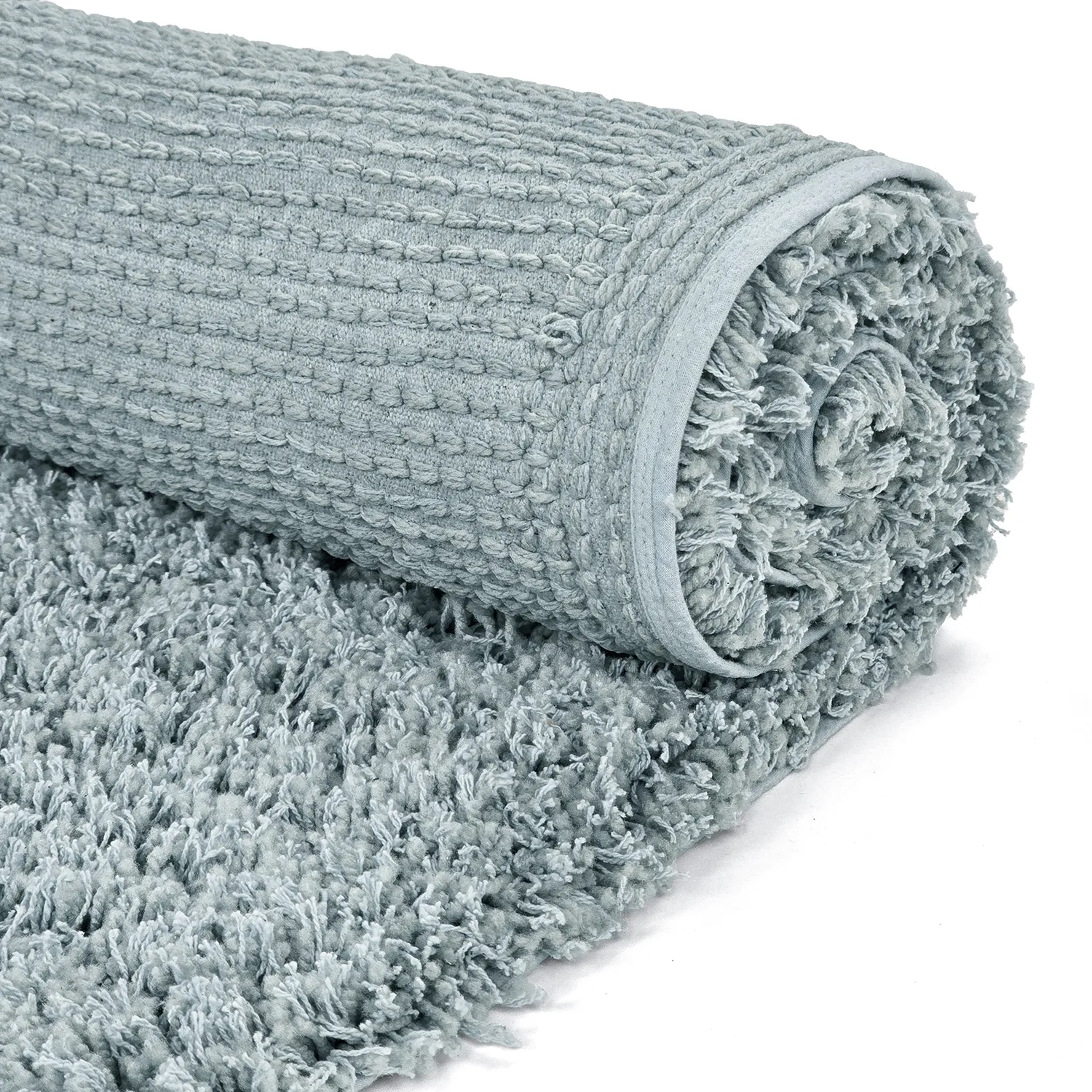 Dywany shaggy - Combarro Solid Cotton Shaggy (jasnoniebieski)