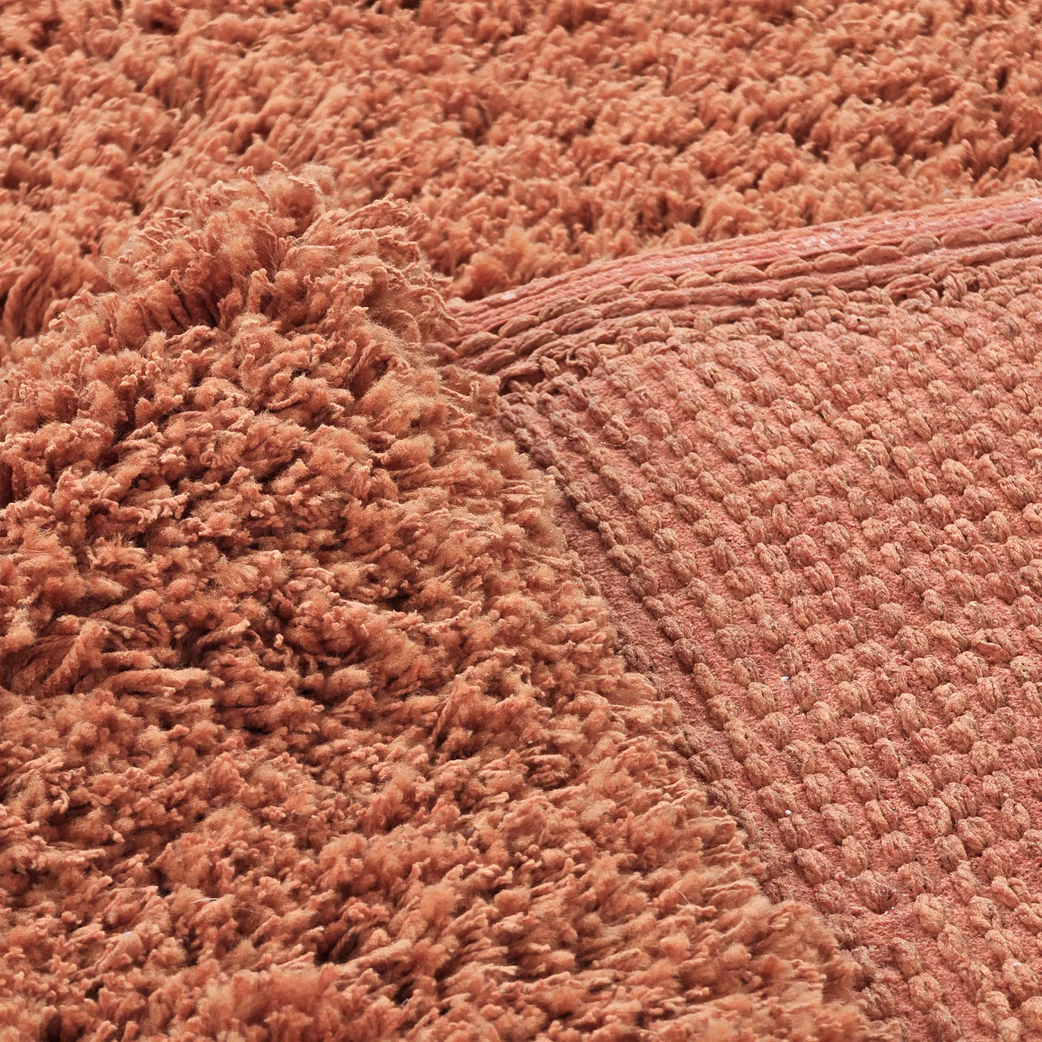 Dywany shaggy - Combarro Solid Cotton Shaggy (jasnopomarańczowy)