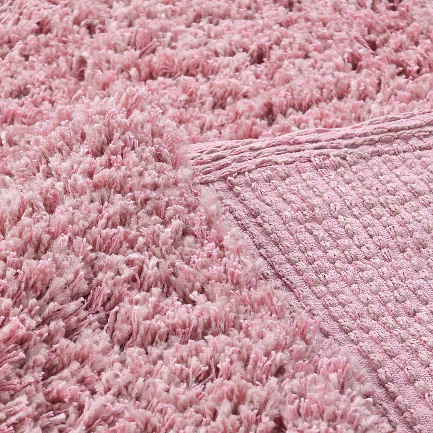 Dywany shaggy - Combarro Solid Cotton Shaggy (jasnoróżowy)
