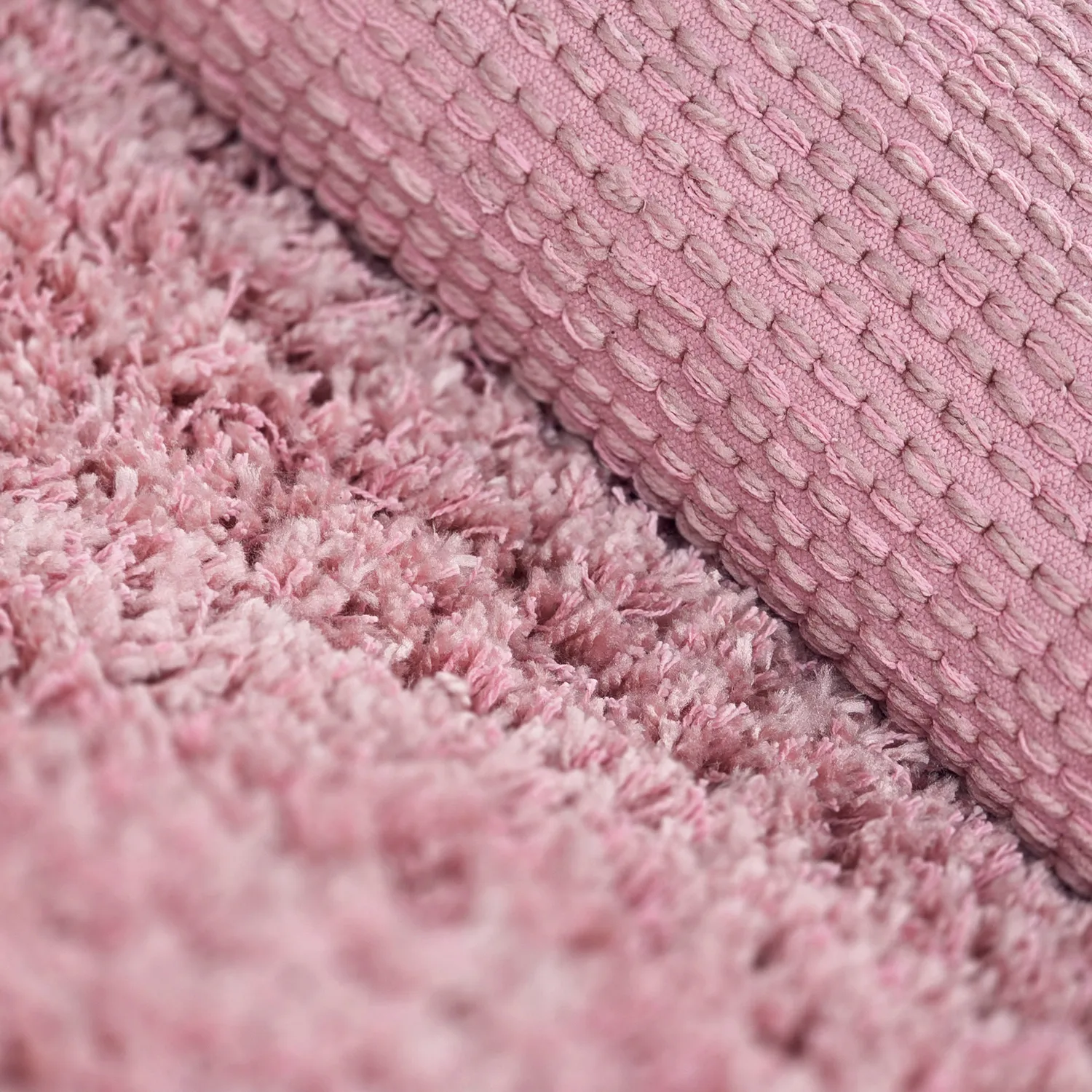 Dywany shaggy - Combarro Solid Cotton Shaggy (jasnoróżowy)