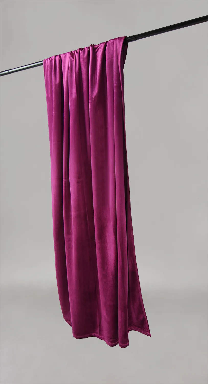 Zasłony - Aksamitne zasłony Marlyn (fuchsia)