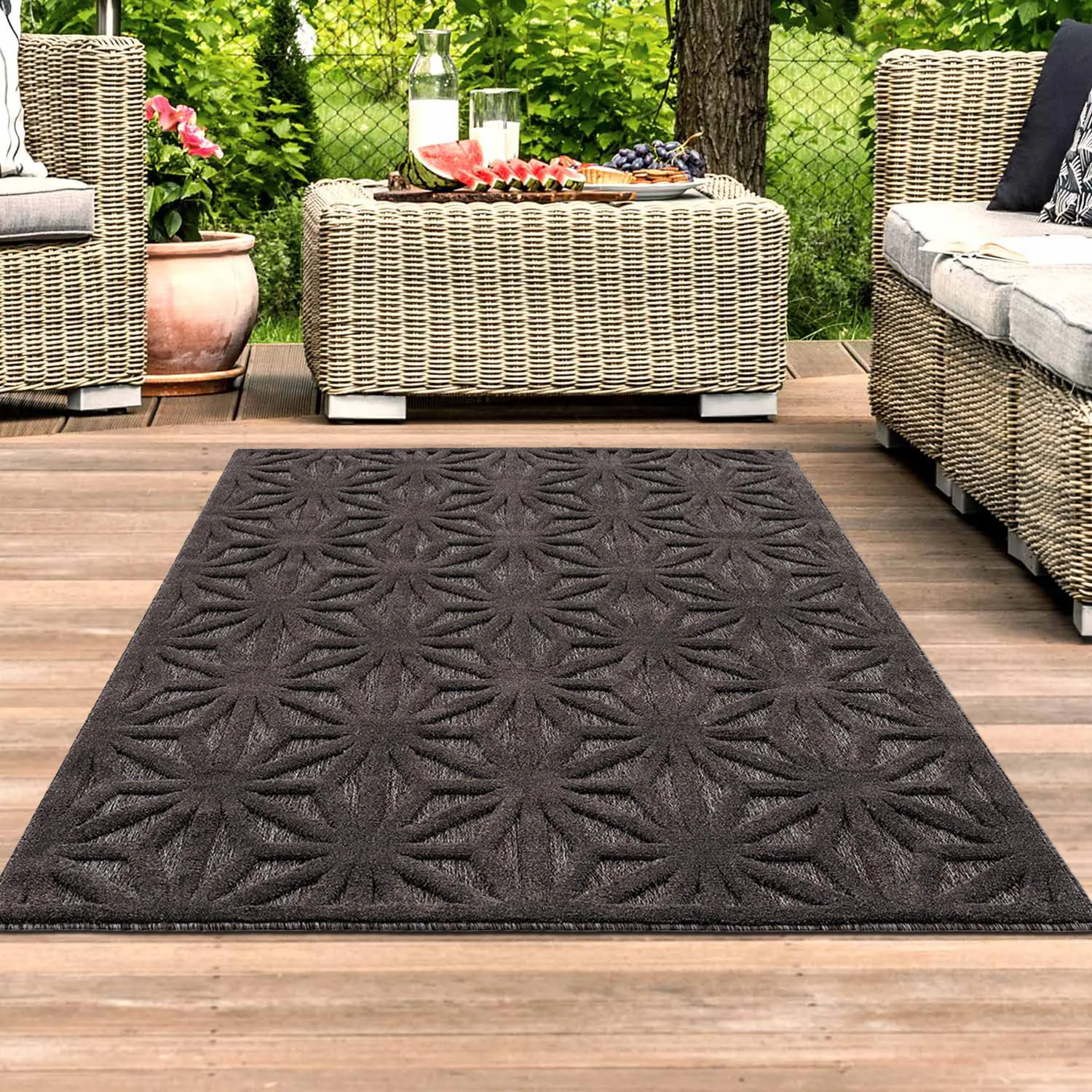Shaggy Indoor-Outdoor - Preston (antracyt)