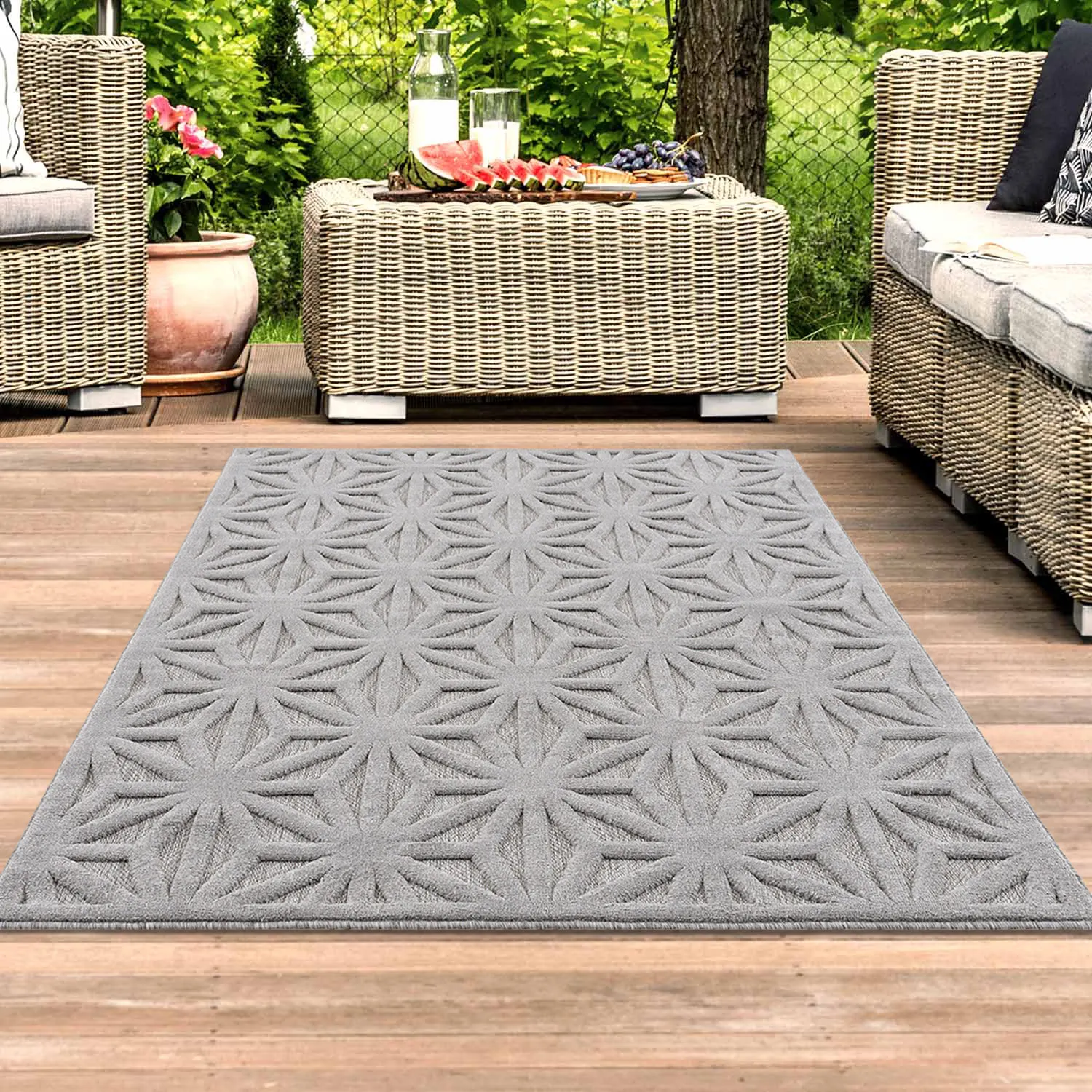 Shaggy Indoor-Outdoor - Preston (szary)