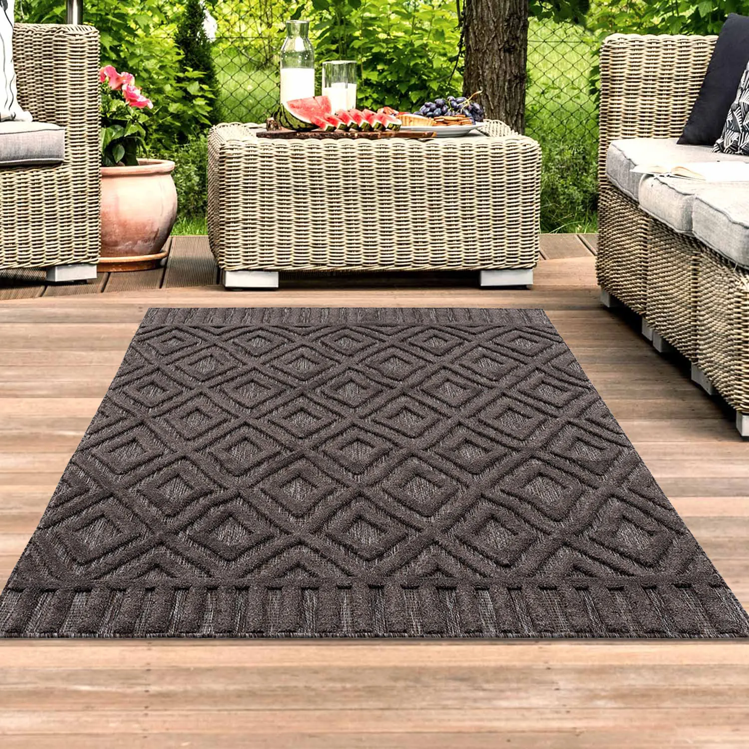 Shaggy Indoor-Outdoor - Lancaster (antracyt)