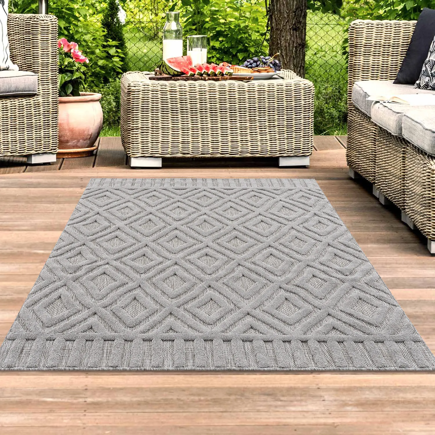 Shaggy Indoor-Outdoor - Lancaster (szary)