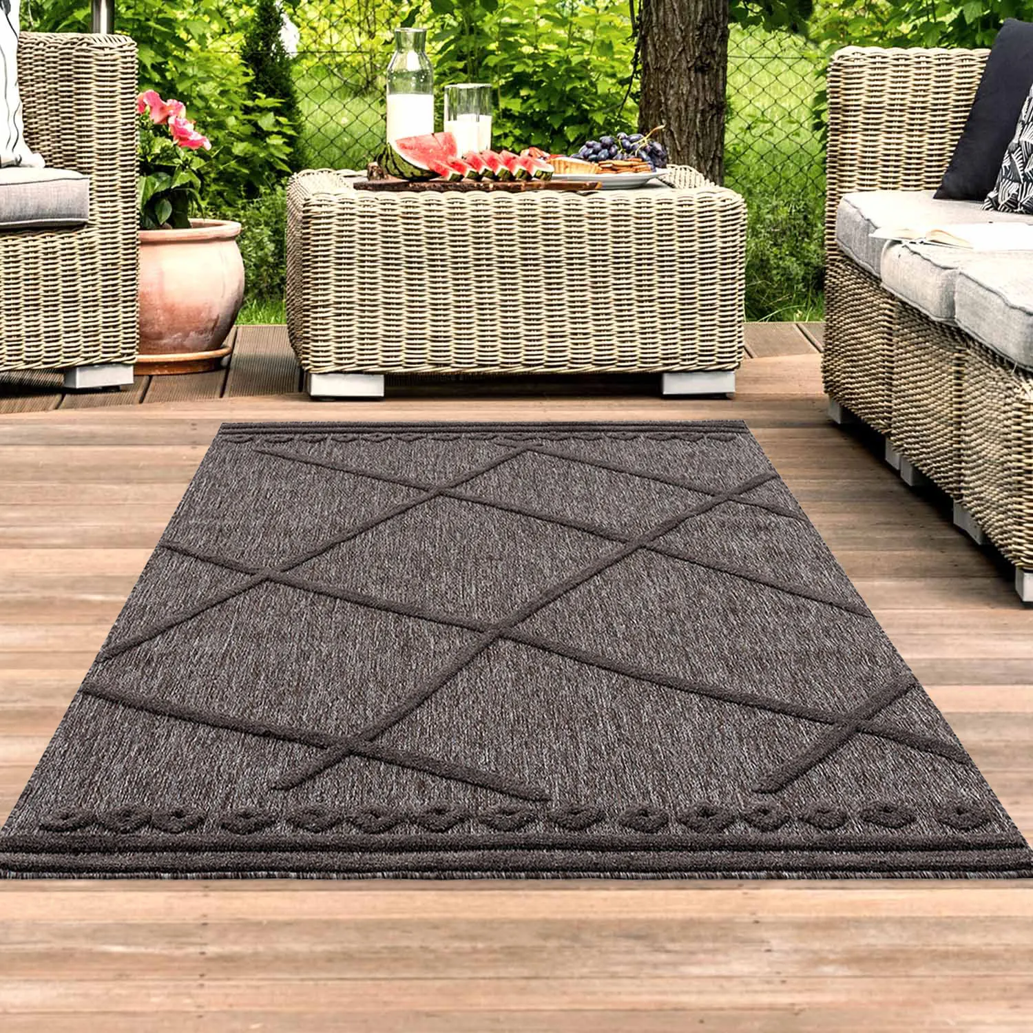 Shaggy Indoor-Outdoor - Newhaven (antracyt)