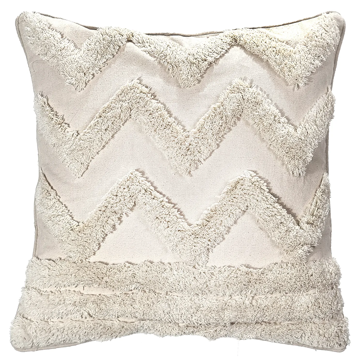 Poszewka na poduszke - Pompom Boho 45 x 45 cm (offwhite)