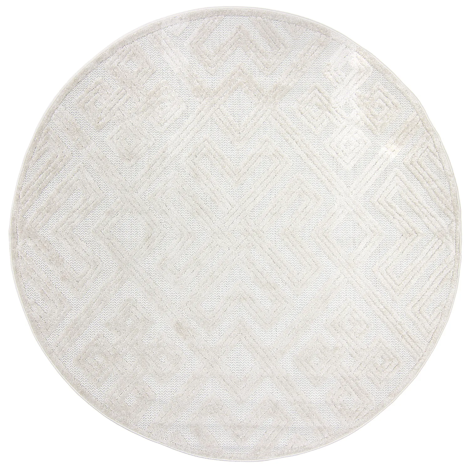 Okrągły dywan - Indoor/Outdoor Shirley (cream)