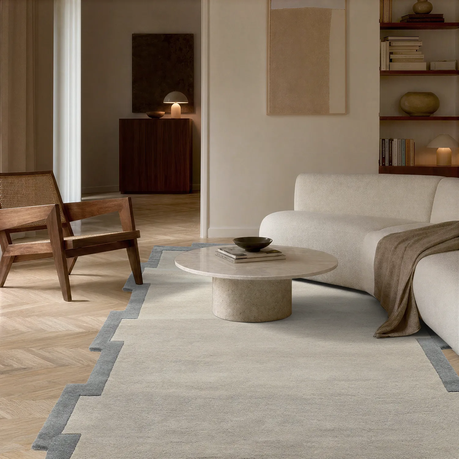 Dywan wełniany - Agra Hand Tufted Wool Premium (szary)