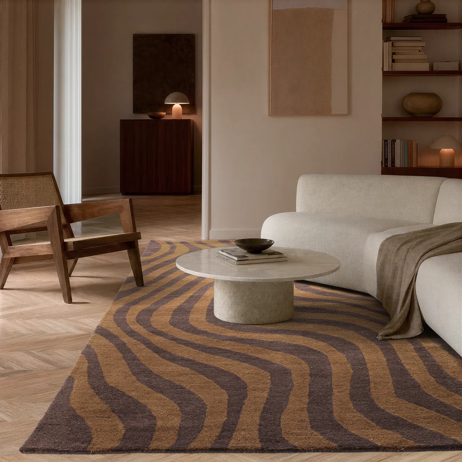Dywan wełniany - Aiz Hand Tufted Wool Premium (brązowy)
