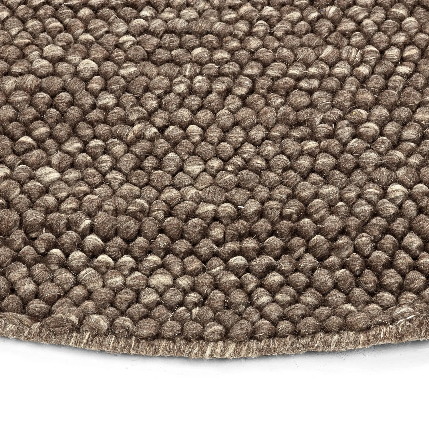 Okrągły dywan - Avafors Wool Bubble (brązowy/beżowy)