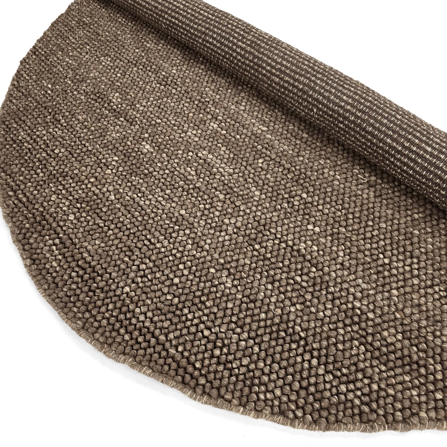 Okrągły dywan - Avafors Wool Bubble (brązowy/beżowy)