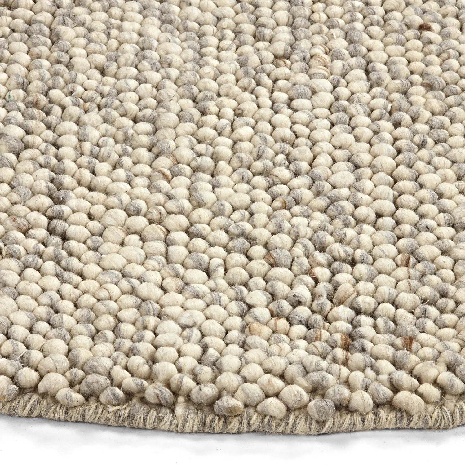 Okrągły dywan - Avafors Wool Bubble (szary/beżowy)