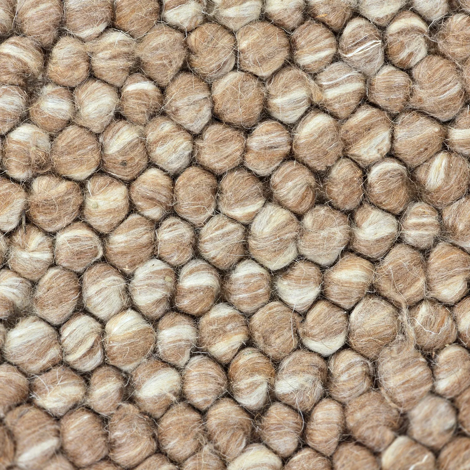 Dywan wełniany - Avafors Wool Bubble (jasnobrązowy/biały)