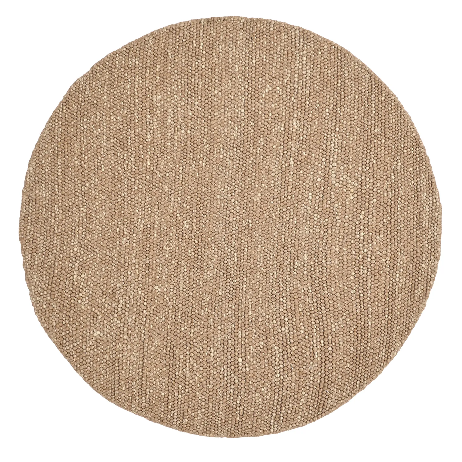 Okrągły dywan - Avafors Wool Bubble (jasnobrązowy/biały)
