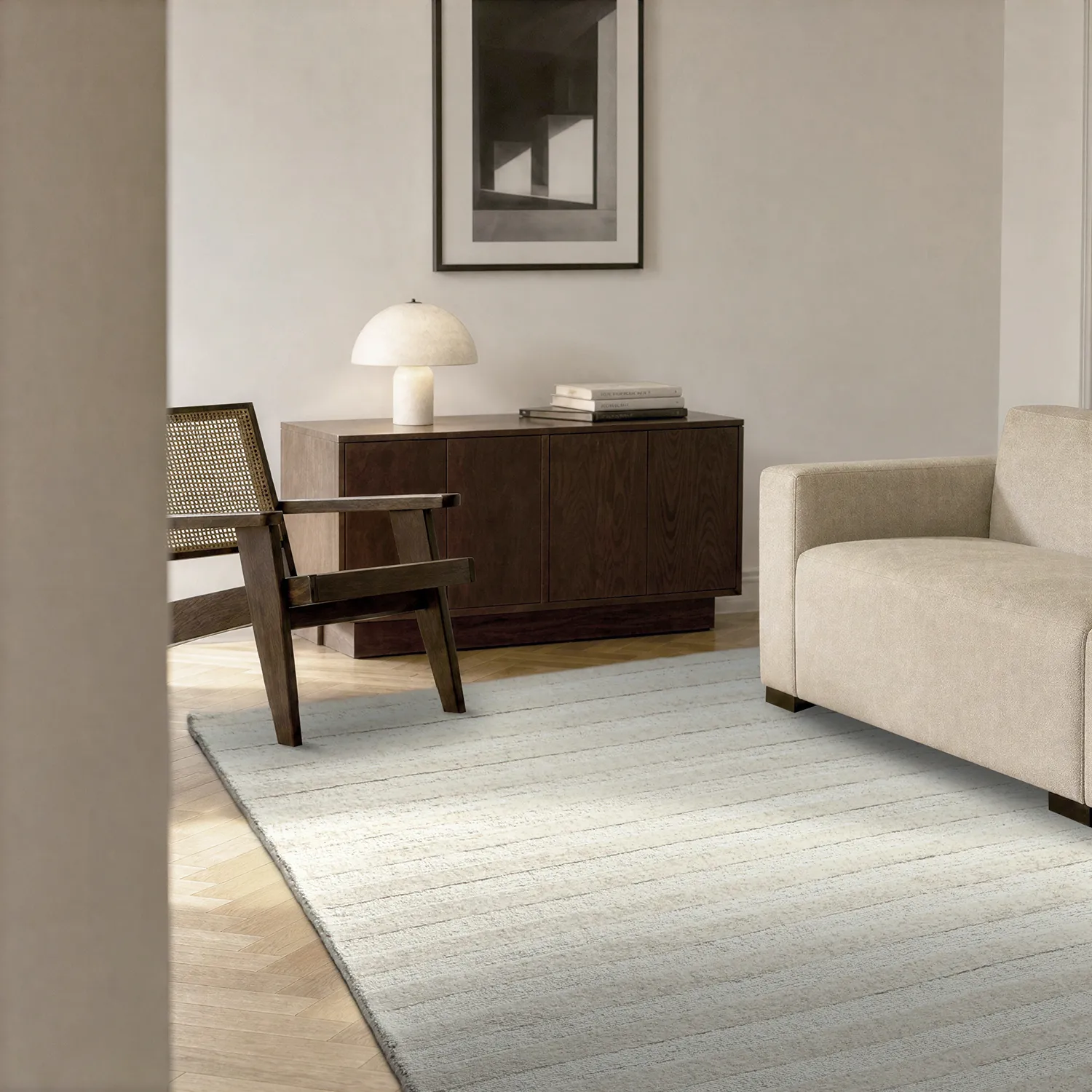 Dywan wełniany - Brenta Handloom Wool Premium (krem)