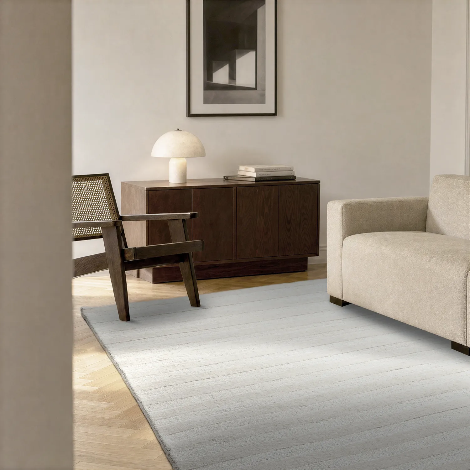 Dywan wełniany - Brenta Handloom Wool Premium (krem)