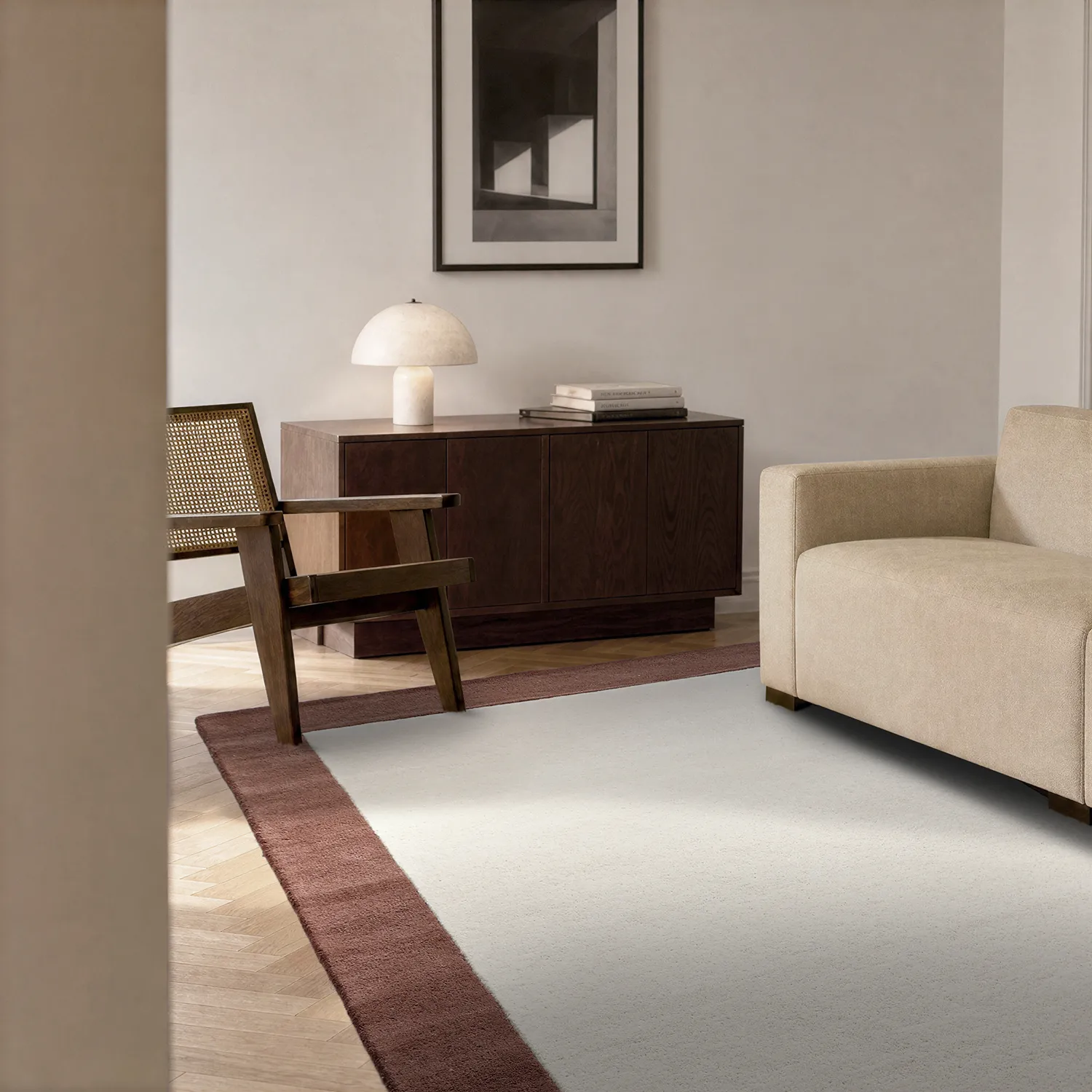 Dywan wełniany - Gaya Hand Tufted Wool Premium (kremowy/brązowy)