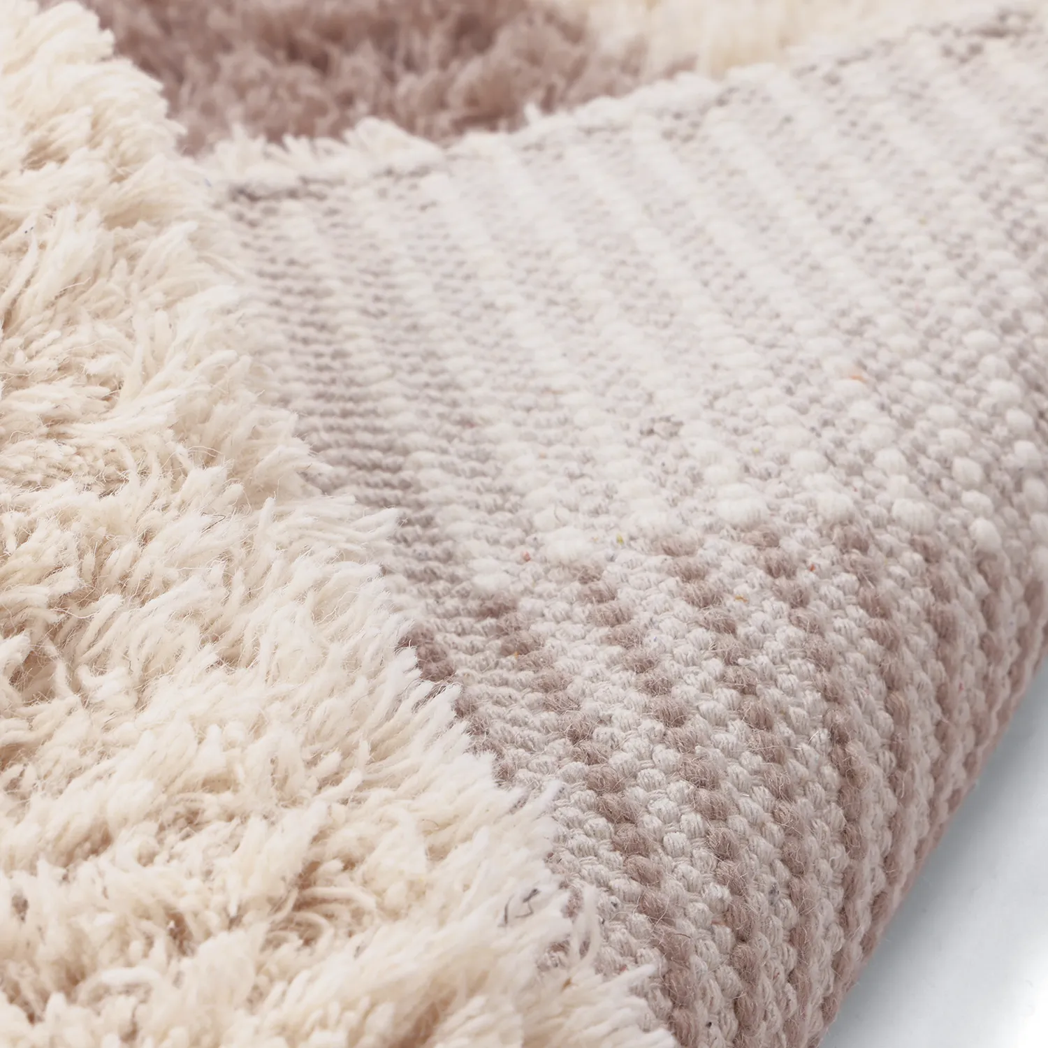 Dywan wełniany - Khenifra Handknot Wool Premium (taupe/kremowy)