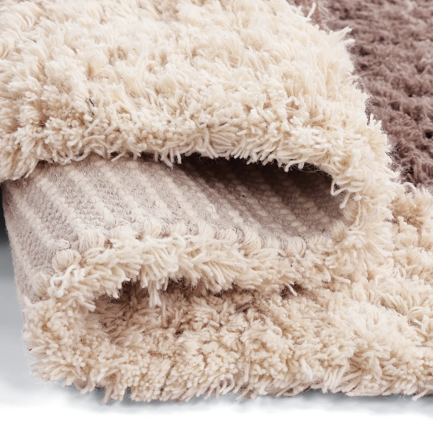 Dywan wełniany - Khenifra Handknot Wool Premium (taupe/kremowy)